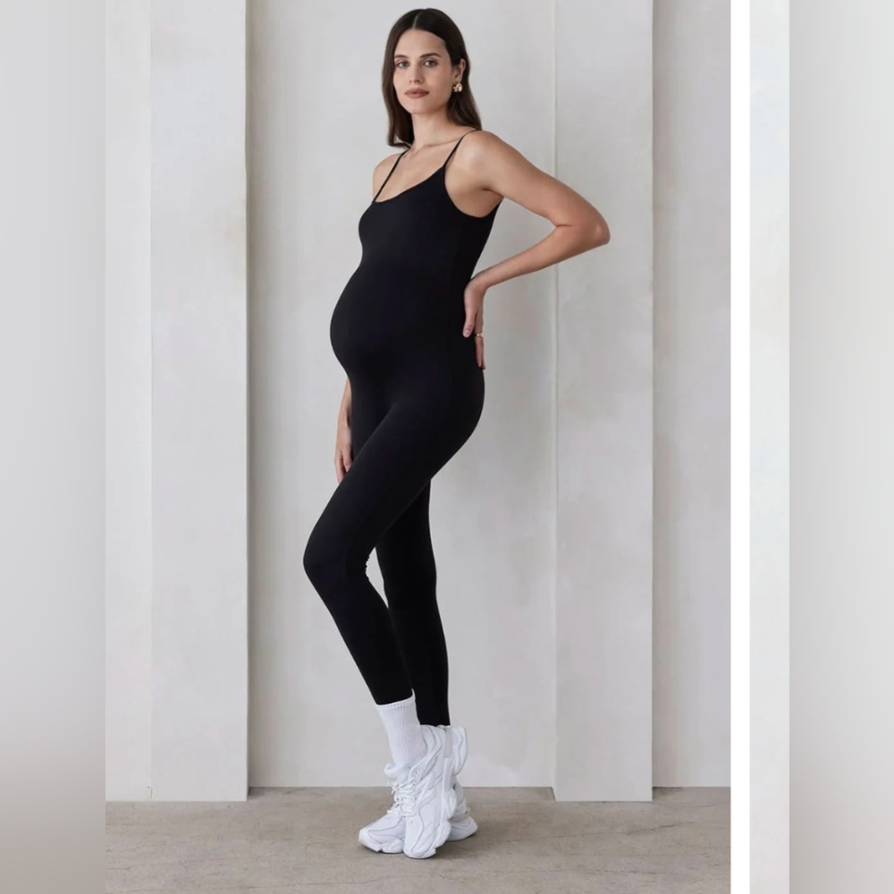 Bumpsuit Black Maternity Jumpsuit